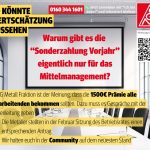 Ticker posts Sonderzahlung