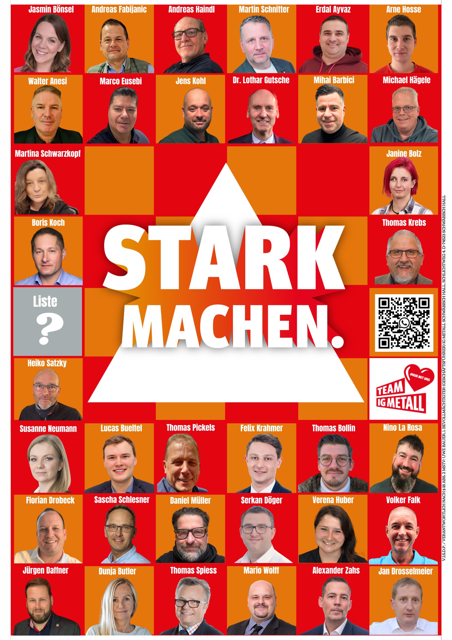 Poster - TEAM IG METALL Poster TEAM IG METALL